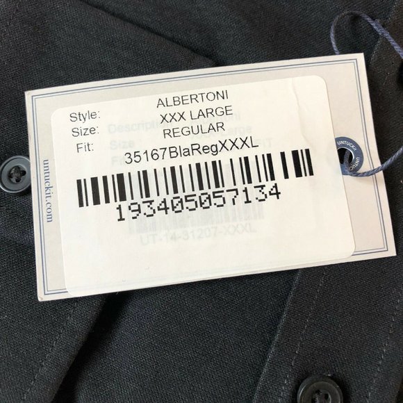 UNTUCKit Albertoni Regular Fit Black Shirt - Picture 5 of 5